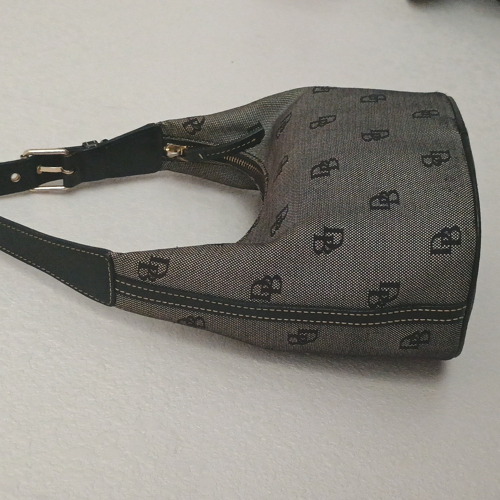 Dooney & Bourke Gray Monogram Shoulder Bag - Picture 3 of 10